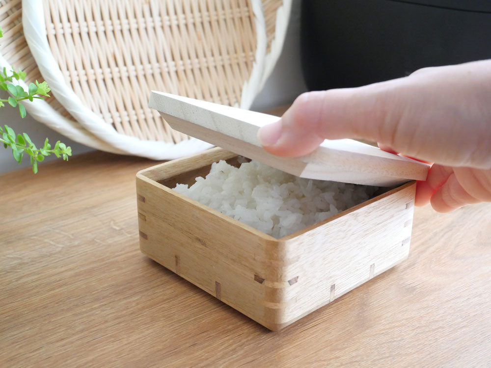【Kirisai/キリサイ】炊き立てを閉じ込める桐のレンジでごはん鉢
