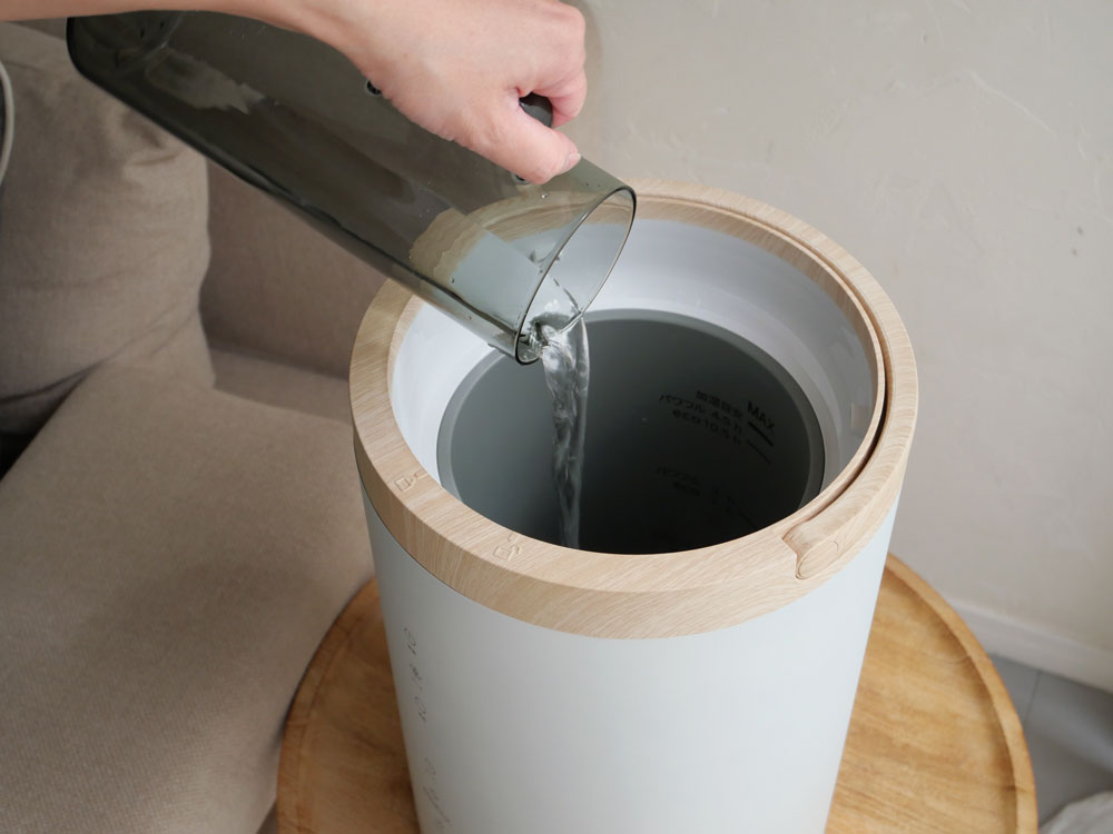 【THREEUP/スリーアップ】たっぷりうるおす 多機能スチーム加湿器 スチームポット 4L