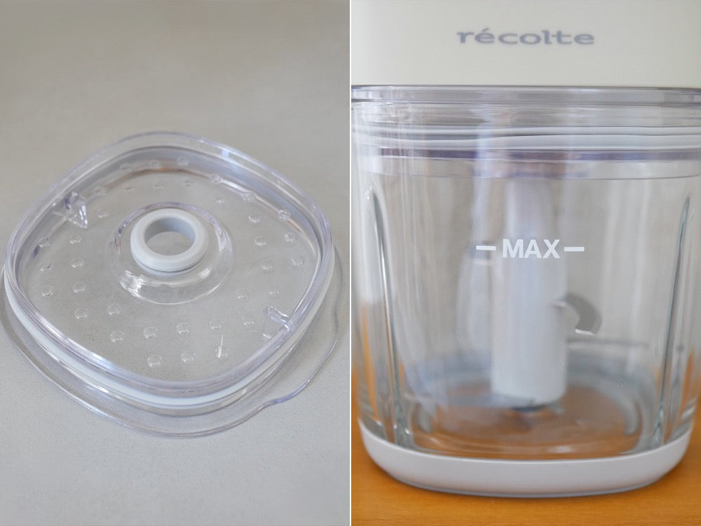 　《ノベルティ付》【recolte/レコルト】コードレス カプセルカッターボンヌ（シリコンスパチュラS ＋ カッティングボードミニ）