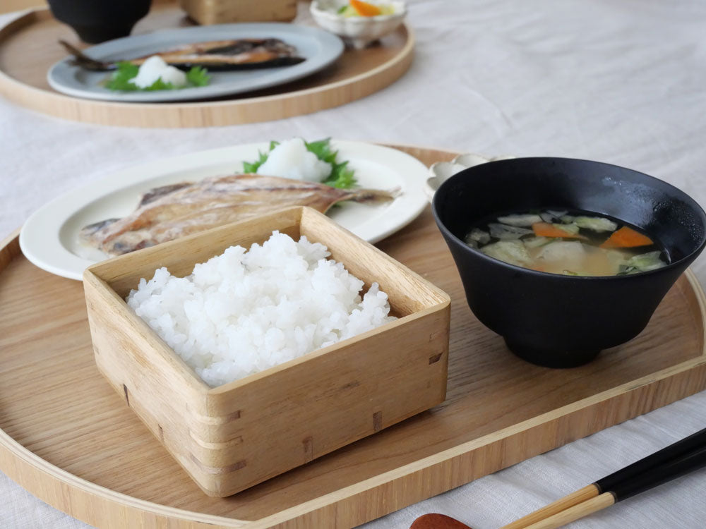 【Kirisai/キリサイ】炊き立てを閉じ込める桐のレンジでごはん鉢