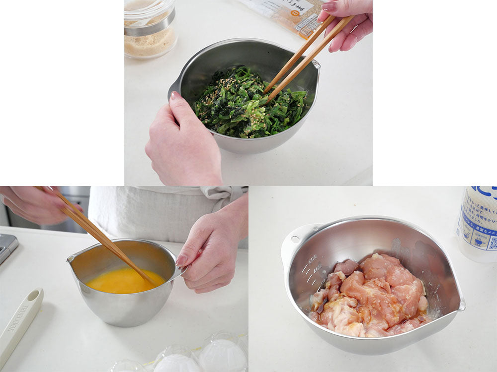 《2個セット》【bwsselection】液だれしないキレッキレボウル　ざる付き（11cm&15cm）