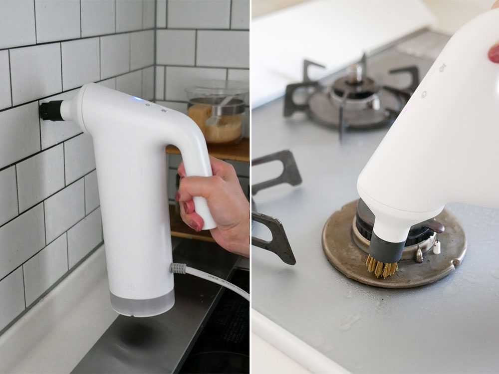 《ノベルティ付》【±０/プラスマイナスゼロ】スチームクリーナー（食器・テーブル・シンク周り用のふきん5枚入）