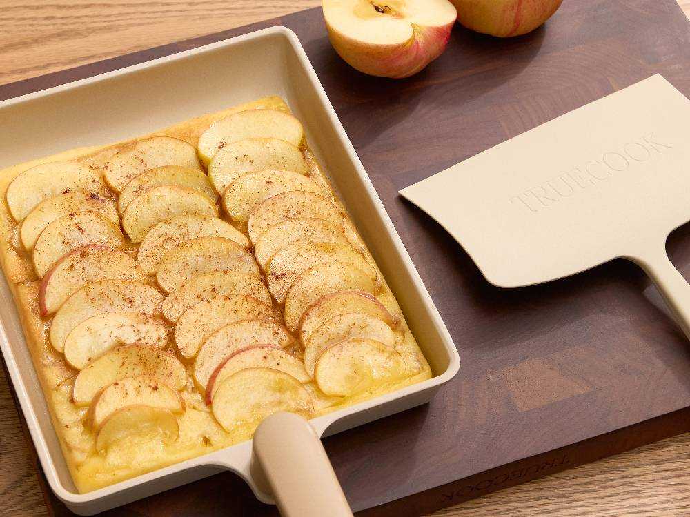 【TRUECOOK/トゥルークック】エッグパン＆フライ返しセット レギュラー ベージュの仕様シーン25