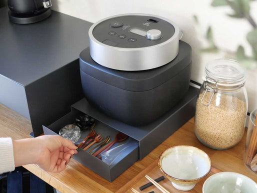 ≪Sサイズ2点セット≫スチール製キッチン家電下収納ラック