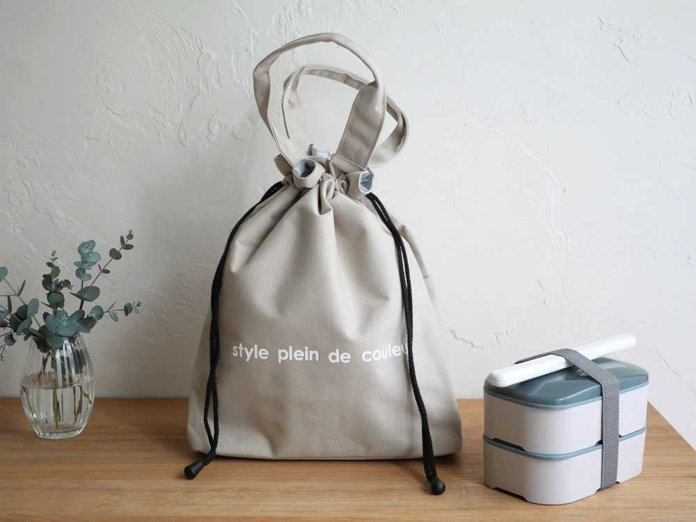 【style plein de couleur/スタイルプレンドゥクルール】保温保冷ランチ巾着バッグ