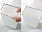 ライクイット製銀色プラスチックトラッシュビン