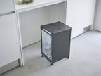 タワー製蓋付き目隠し分別ダストワゴン