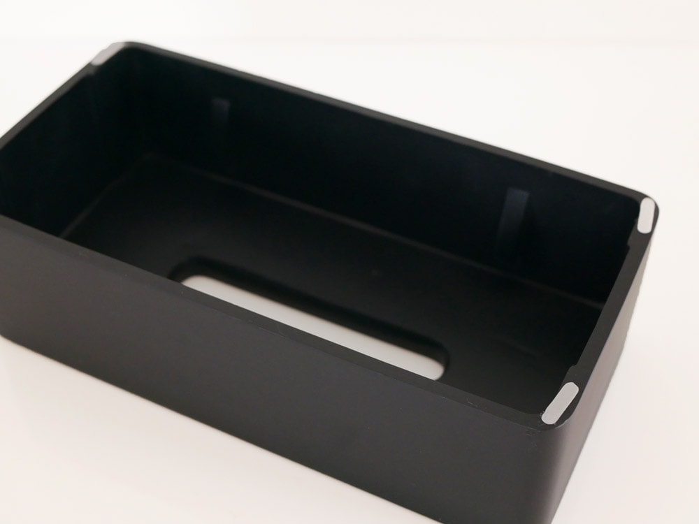 granroofブランドのマット仕上げプラスチック製ティッシュケース