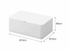 スマートの白いプラスチック製ウェットティッシュケース