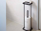 【tower/タワー】トレイ付キトイレットペーパースタンド